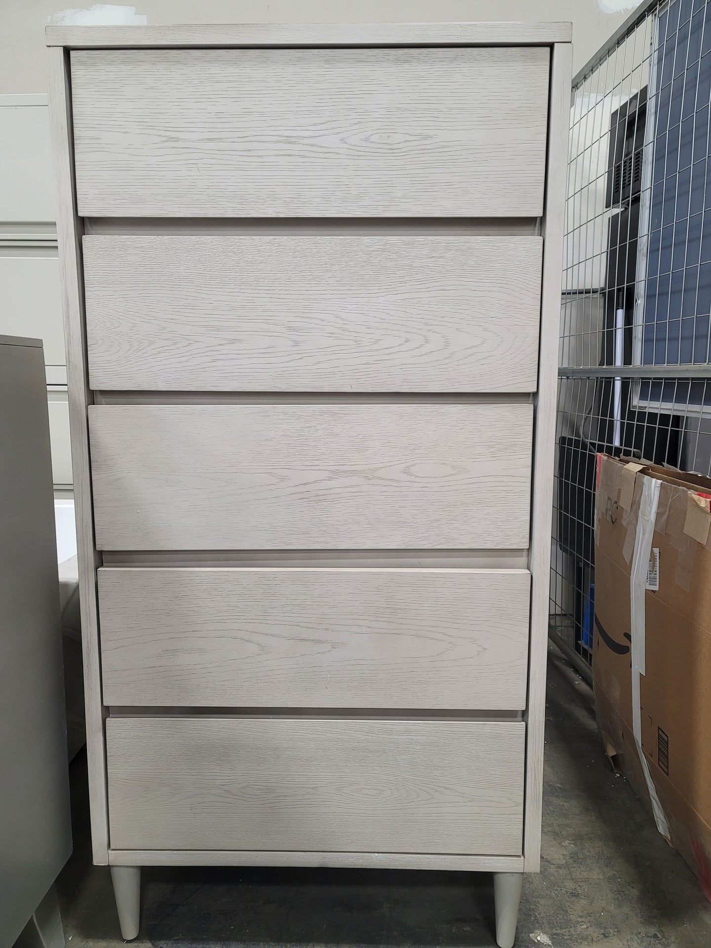 Home Meridian White Industrial Chest