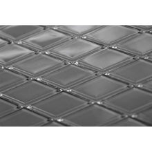 Load image into Gallery viewer, Quality Value Series 1.25&quot; x 2&quot; Glass Grid Mosaic Tile Dark Gray 3 Boxes#1860HW
