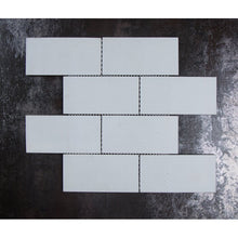Load image into Gallery viewer, Quality Value Series 3&quot; x 6&quot; Glass Mosaic Subway Tile White 2 Boxes #2499HW
