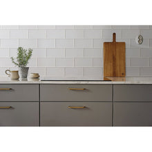 Load image into Gallery viewer, White Quality Value Series 3&quot; x 6&quot; and 12&#39;&#39; W x 12&#39;&#39; L Straight Edge Glass Mosaic Subway Tile, (Set of 8)
