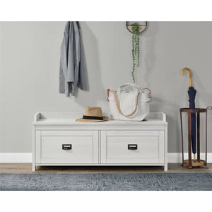 Sandy Pine Quast Drawers Storage Bench