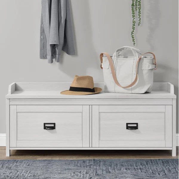 Sandy Pine Quast Drawers Storage Bench