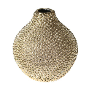 10" Quijano Studded Table Vase Gold (LW294)