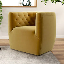 Load image into Gallery viewer, Quinton 33&#39;&#39; Wide Tufted Velvet Swivel Lounge Chair
