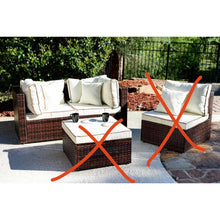 Load image into Gallery viewer, Burruss 84.5&#39;&#39; Wide Outdoor Reversible Patio Sectional with Cushions
