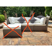 Load image into Gallery viewer, Burruss 84.5&#39;&#39; Wide Outdoor Reversible Patio Sectional with Cushions
