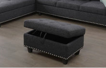 Load image into Gallery viewer, Upholstered Storage Ottoman
