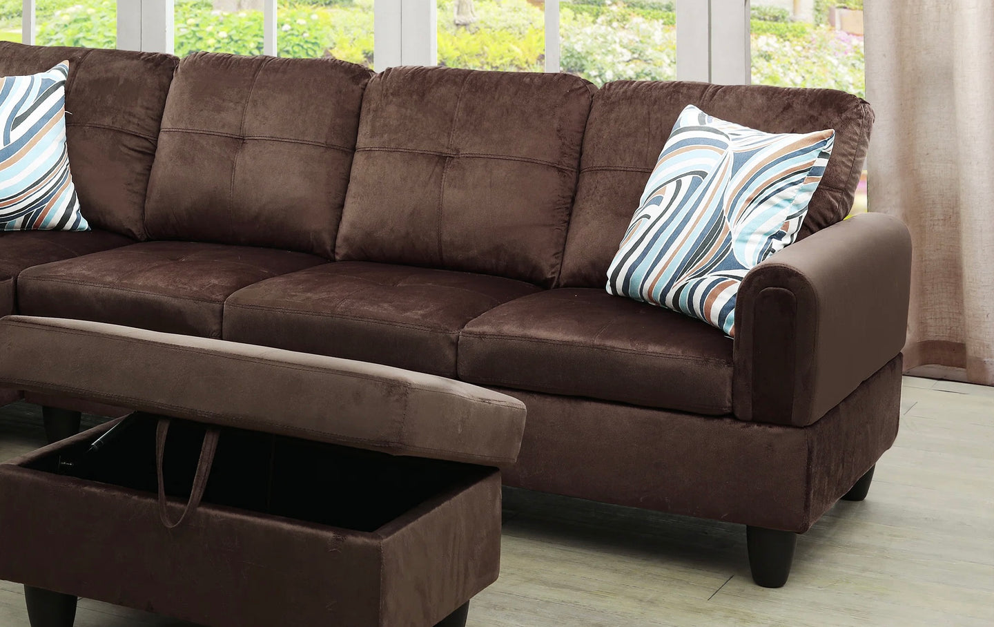 Upholstered arm sofa