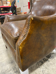 Colyer 32" Wide Genuine Leather Armchair,