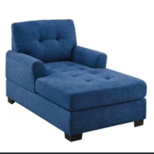 Load image into Gallery viewer, Glenvar Upholstered Chaise Lounge, blue
