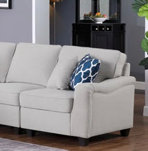 Load image into Gallery viewer, Elayjah Leo Linen Right Arm Chair
