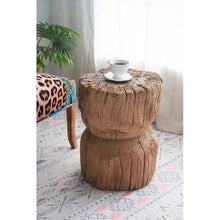 Load image into Gallery viewer, Antique Round Brown Stool
