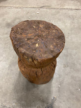 Load image into Gallery viewer, Antique Round Brown Stool
