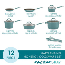 Load image into Gallery viewer, Rachael Ray 12-Piece Cucina Nonstick Pots And Pans Cookware Set
