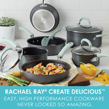 Load image into Gallery viewer, Rachael Ray Create Delicious 11 Piece Hard Anodized Aluminum Non Stick Cookware Set
