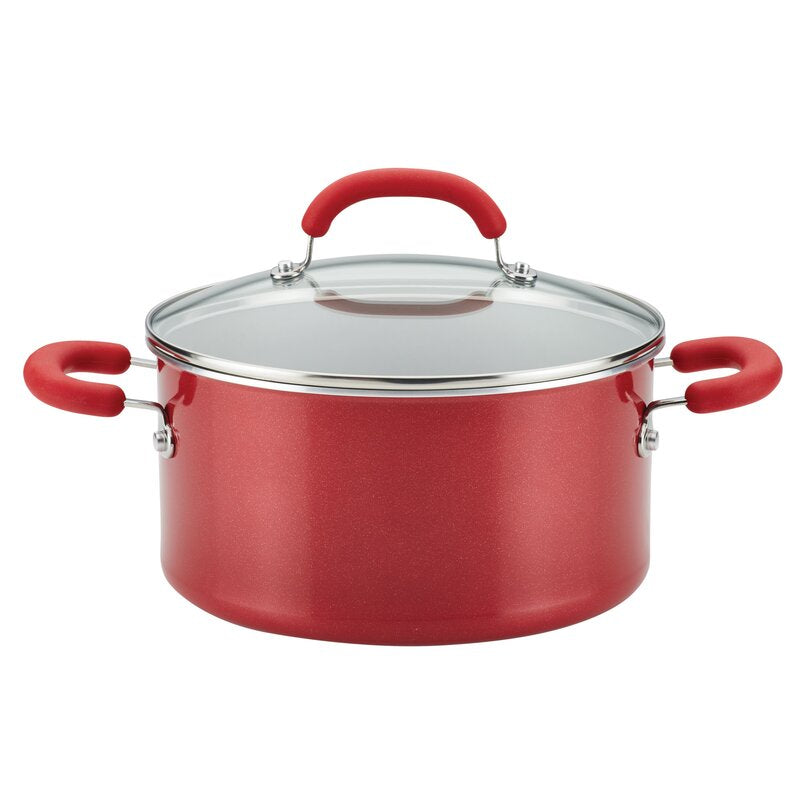 Rachael Ray Create Delicious Aluminum Nonstick Stockpot, 6-Quart, set of 2