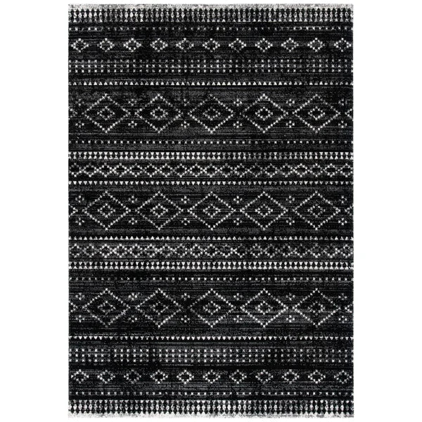 Ragnar Southwestern Indoor / Outdoor Area Rug in Gray/Black 3' x 5'