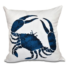 Load image into Gallery viewer, 18&quot;x18&quot; Navy Blue Raina  Square Pillow Cover &amp; Insert 1865AH/GL
