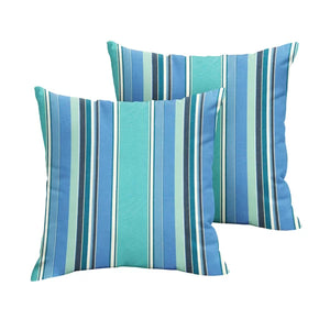 18" x 18" Rainey Outdoor Square Pillow Cover & Insert (Set of 2)