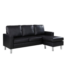 Load image into Gallery viewer, Faux Leather Sofa / Chaise with Ottoman (451MM)

