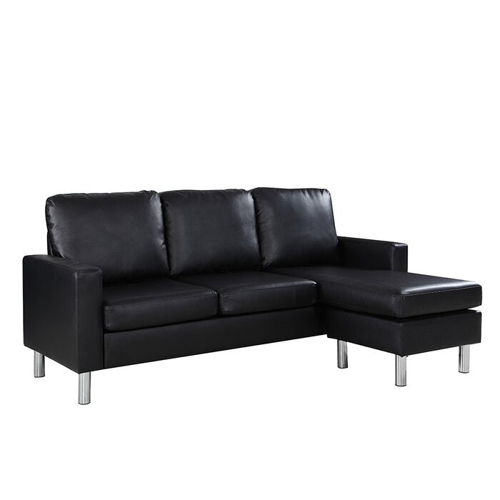 Faux Leather Sofa / Chaise with Ottoman (451MM)