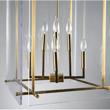 Load image into Gallery viewer, Gold Rameriz 8 - Light Lantern Square Chandelier
