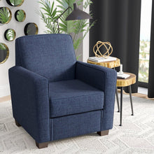 Load image into Gallery viewer, Ramsay Armchair, Upholstery Color: Navy, #6245
