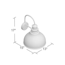 Load image into Gallery viewer, Ranbir Oil Burnished Bronze 1 - Bulb Outdoor Wall Lantern with Dusk to Dawn MRM1937
