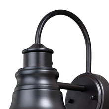 Load image into Gallery viewer, Ranbir Oil Burnished Bronze 1 - Bulb Outdoor Wall Lantern with Dusk to Dawn MRM1937
