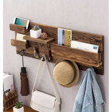 Load image into Gallery viewer, Ratcliffe Wall Storage Organizer with Key Hooks
