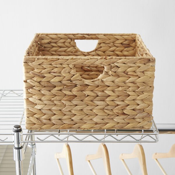 Natural Gold Woven Hyacinth Wicker/Rattan Basket (Set of 2) 3563RR