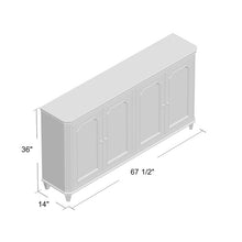 Load image into Gallery viewer, Antique White 67.5&quot; Wide Sideboard (452MM)
