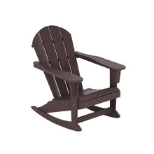 Load image into Gallery viewer, 17.5&quot;H Ravenna Plastic Rocking Adirondack Chair
