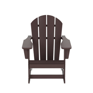 17.5"H Ravenna Plastic Rocking Adirondack Chair