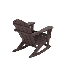 Load image into Gallery viewer, 17.5&quot;H Ravenna Plastic Rocking Adirondack Chair
