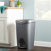 Load image into Gallery viewer, Nickel Rayle Plastic 13 Gallon Step on Trash Can (LW156)
