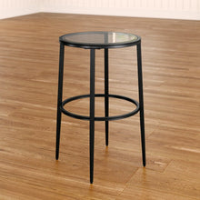 Load image into Gallery viewer, Rayna Black Glass Top End Table (MR63)
