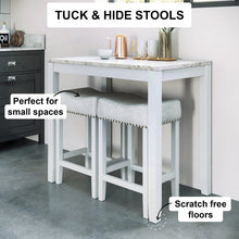 Load image into Gallery viewer, Light Gray/White Rea 3 Piece Dining Set 448AH
