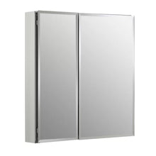 Load image into Gallery viewer, Recessed or Surface Mount Frameless 2 Medicine Cabinet with 2 Adjustable Shelves 26 x 25 x 4.81
