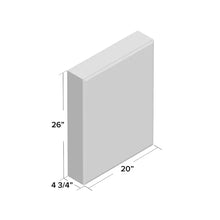 Load image into Gallery viewer, Recessed or Surface Mount Frameless Aluminum Medicine Cabinet Adjustable Shelves 20 x 26
