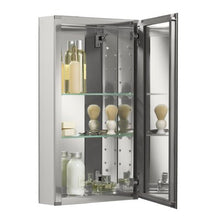Load image into Gallery viewer, Recessed or Surface Mount Frameless Medicine Cabinet with 2 Adjustable Shelves- 400CE
