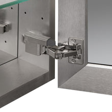 Load image into Gallery viewer, 26&quot; H x 20&quot; W x 4.63&quot; D Brushed Nickel Recessed or Surface Mount Medicine Cabinet MRM1777
