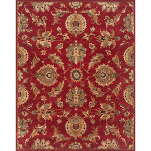 Rectangle 3'6" X 5'6" Hamill Handmade Tufted Wool Red Area Rug 6162RR