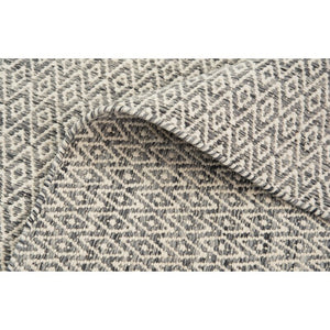 Rectangle 5' X 7'6" Sylvie Geometric Handmade Flatweave Wool Gray Area Rug 6157RR