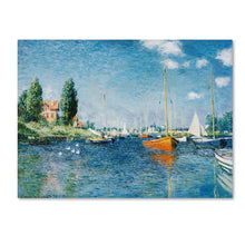 Load image into Gallery viewer, 35&quot; H x 47&quot; W Red Boats At Argenteuil by Claude Monet - Wrapped Canvas Print MRM3140
