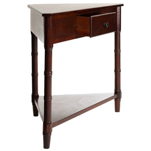 Regan Solid Wood 3 Legs End Table with Storage 7004