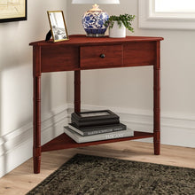 Load image into Gallery viewer, Regan Solid Wood 3 Legs End Table with Storage 7004
