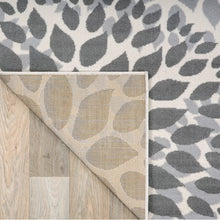 Load image into Gallery viewer, Regner Floral Machine Woven Area Rug in Gray, Rectangle 2&#39; x 3&#39;, (Set of 2)
