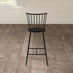 26" Bryce Counter Height Barstool Black