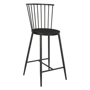 26" Bryce Counter Height Barstool Black